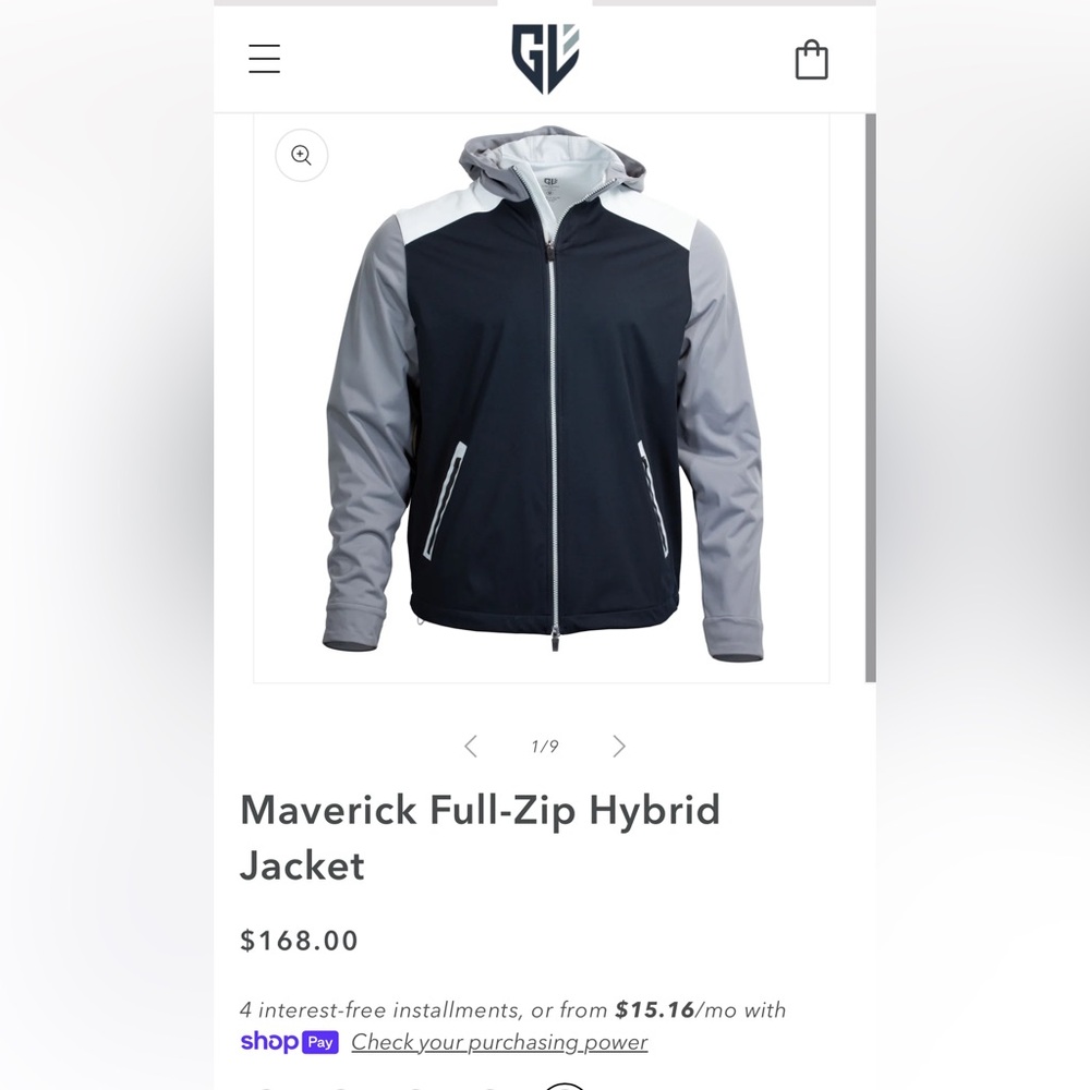 NWT Graham Luxe Maverick Hybrid Jacket